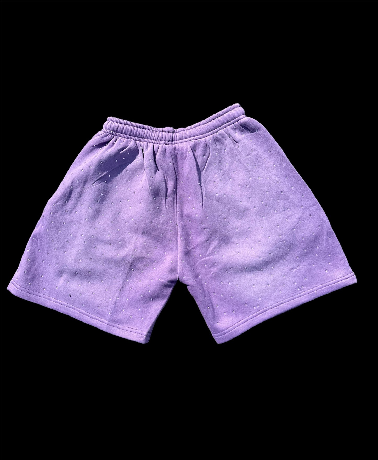 “PURPLE SS RHINESTONE SHORTS”